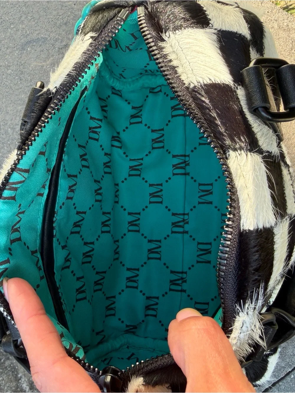 Dani Morgans Exclusive Checkered Cowhide Small Speedy Bag - Picture 13 of 17